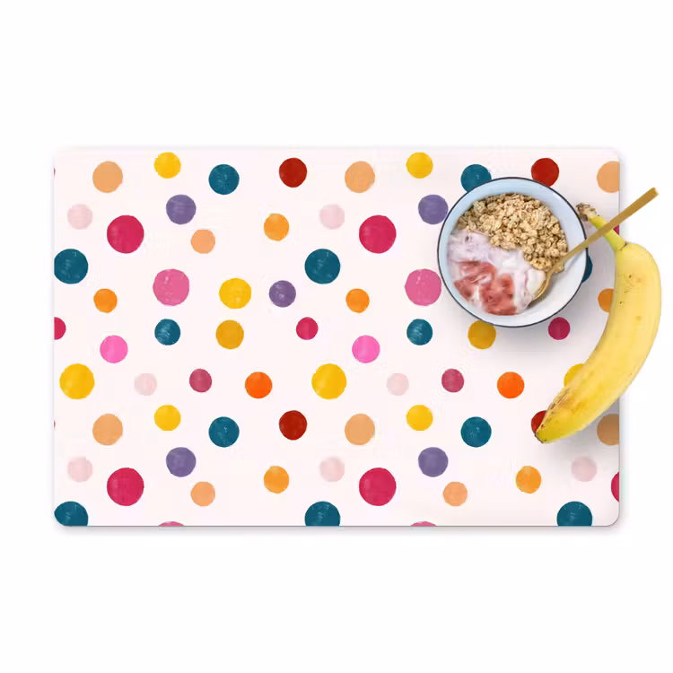Cirkels - Speels - Kleurrijk Placemat vinyl groot 368 -zzzproduct_Kitchenyeah-website