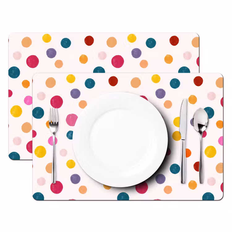 Cirkels - Speels - Kleurrijk Placemat vinyl groot 368 -zzsfeer2_Kitchenyeah-website