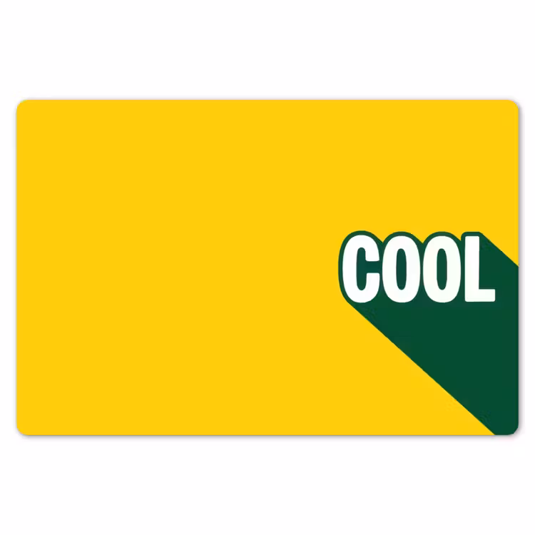 Cool - Geel - Groen Placemat vinyl groot -zzsfeer1_Kitchenyeah-website