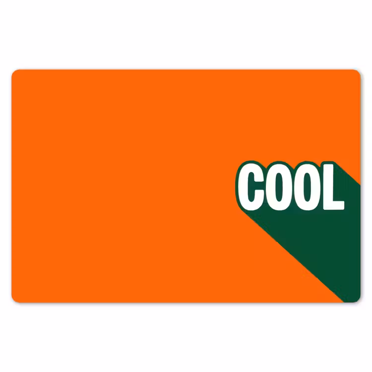 Cool - Oranje - Groen Placemat vinyl groot -zzsfeer1_Kitchenyeah-website