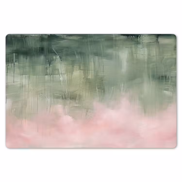 Kunst - Abstract - Modern - Groen - Roze Placemat vinyl groot -zzsfeer1_Kitchenyeah-website