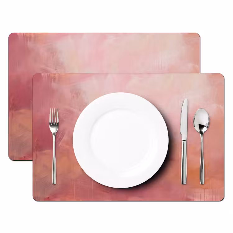Kunst - Vloeiend - Pastel - Abstract Placemat vinyl groot -zzsfeer2_Kitchenyeah-website
