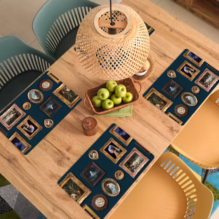 Kunst - Schilderijen - Decoratie - Klassiek - Groen Placemat vinyl groot -zzsfeer5_Kitchenyeah-website