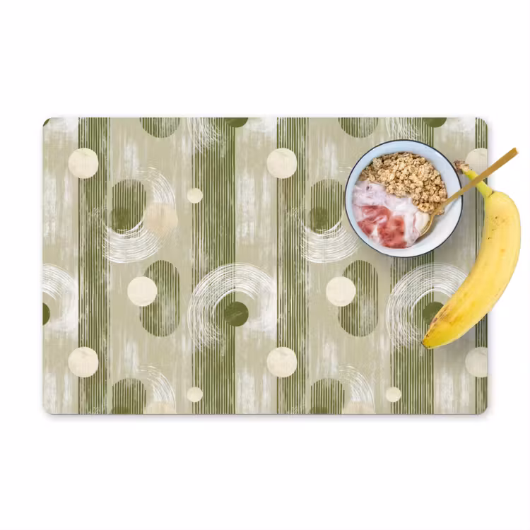 Artistiek - Modern - Groen Placemat vinyl groot 368 -zzzproduct_Kitchenyeah-website