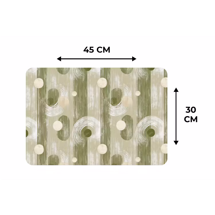 Artistiek - Modern - Groen Placemat vinyl groot 368 -specs