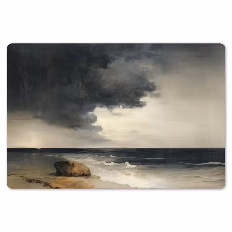 Kust - Golven - Rots - Storm Placemat vinyl groot -zzsfeer1_Kitchenyeah-website