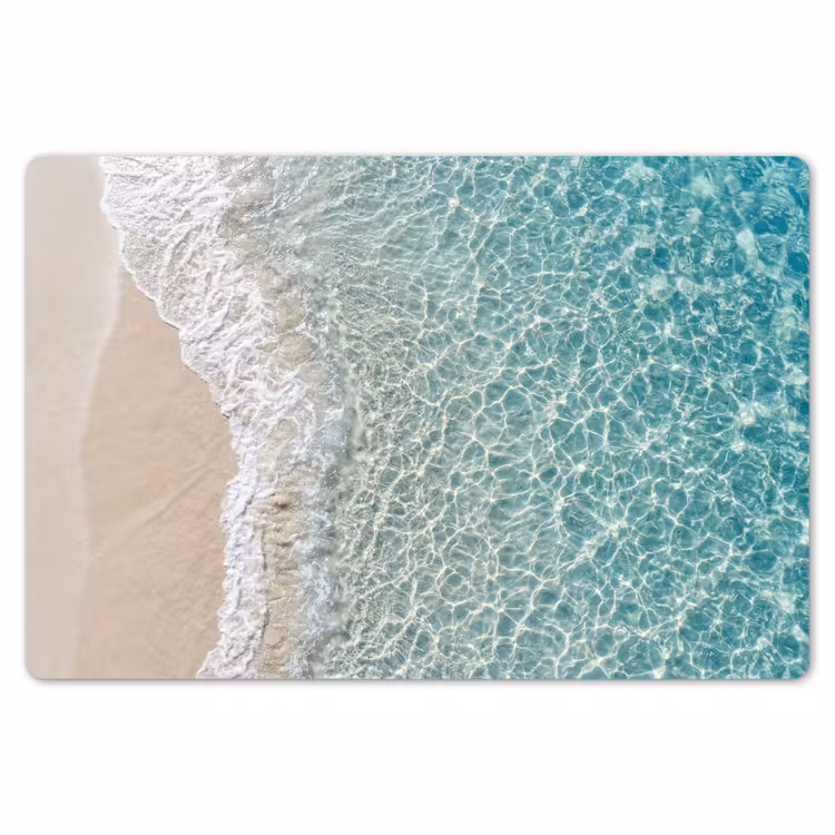 Kust - Zand - Blauw Placemat vinyl groot -zzsfeer1_Kitchenyeah-website