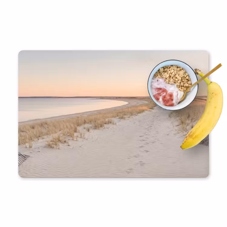 Kustlijn - Horizon - Hek Placemat vinyl groot -zzzproduct_Kitchenyeah-website