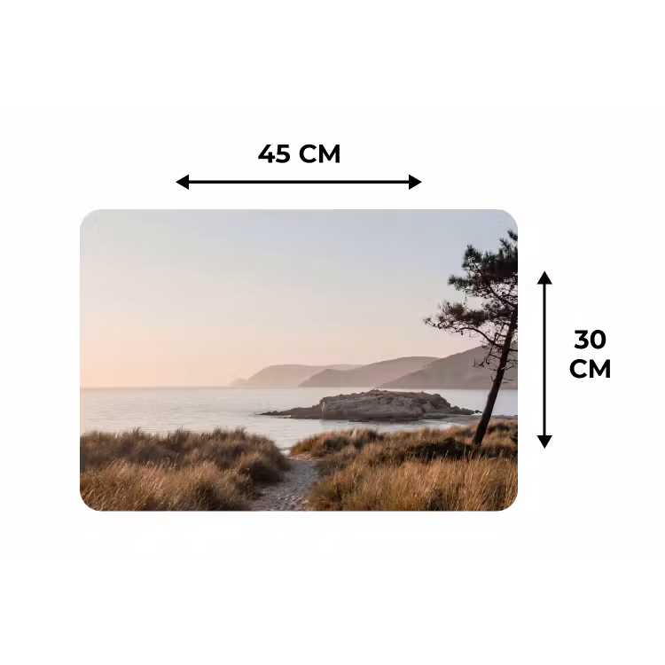 Landschap - Kust - Duinen Placemat vinyl groot -specs