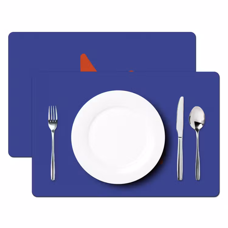 Slow down you're doing fine - Ster - Blauw Placemat vinyl groot -zzsfeer2_Kitchenyeah-website