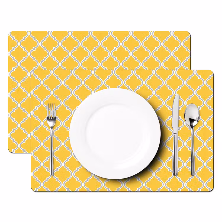 Lantaarn - Arabesk - Elegant - Geel Placemat vinyl groot 368 -zzsfeer2_Kitchenyeah-website