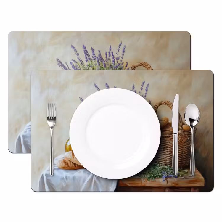 Lavendel - Brood - Stilleven Placemat vinyl groot -zzsfeer2_Kitchenyeah-website