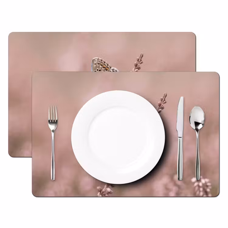 Lavendel - Vlinder - Paars Placemat vinyl groot -zzsfeer2_Kitchenyeah-website