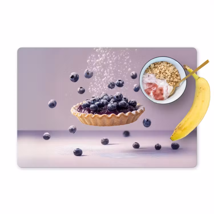Eten - Taart - Bessen - Blauw Placemat vinyl groot -zzzproduct_Kitchenyeah-website