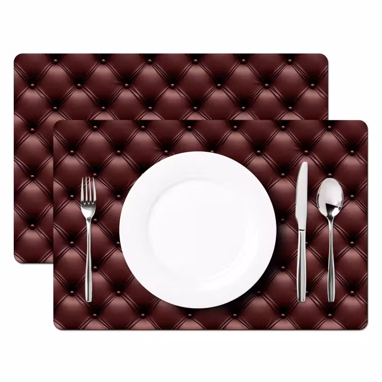 Leer - Patroon - Bordeaux Placemat vinyl groot 368 -zzsfeer2_Kitchenyeah-website