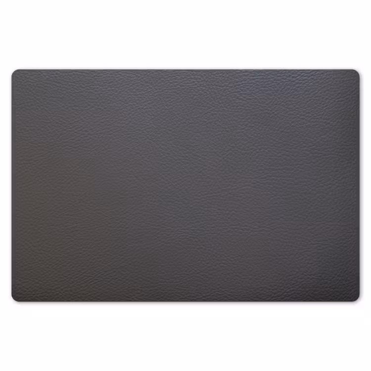Leer - Structuur - Lederlook - Grijs Placemat vinyl groot -zzsfeer1_Kitchenyeah-website