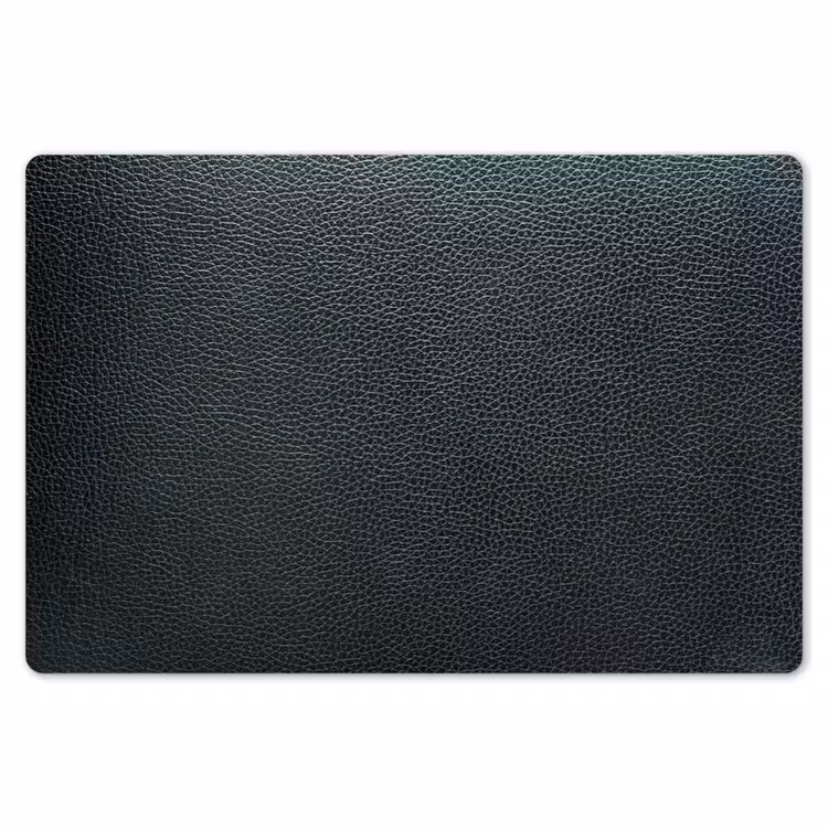 Leer - Structuur - Zwart - Groen - Licht Placemat vinyl groot -zzsfeer1_Kitchenyeah-website