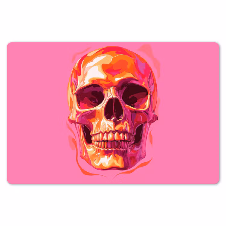 Felroze - Tanden - Schedel Placemat vinyl groot -zzsfeer1_Kitchenyeah-website