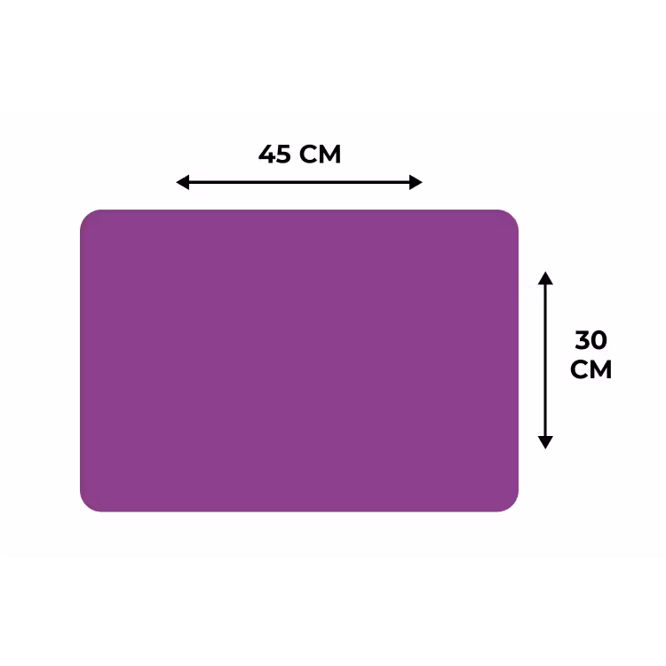 Paars - Kleuren - Effen Placemat vinyl groot 368 -specs