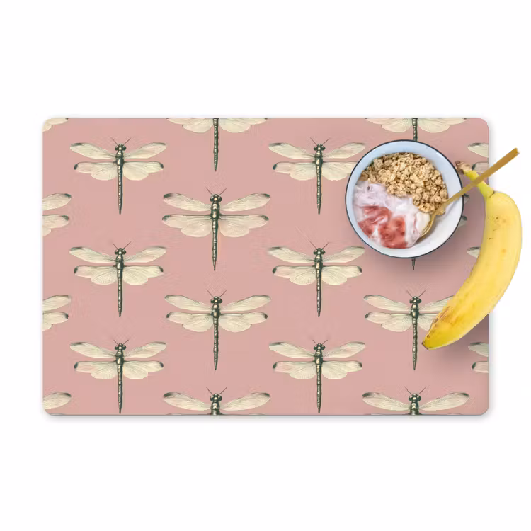 Lillibellen - Patroon - Roze Placemat vinyl groot 368 -zzzproduct_Kitchenyeah-website