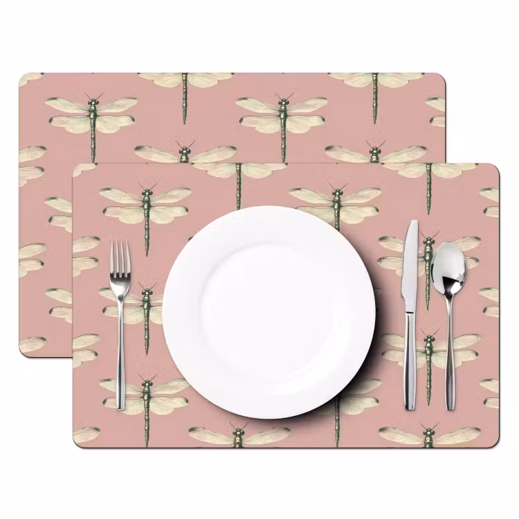 Lillibellen - Patroon - Roze Placemat vinyl groot 368 -zzsfeer2_Kitchenyeah-website