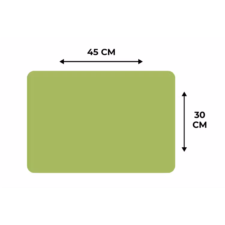 Lime - Glow - Groen Placemat vinyl groot 368 -specs