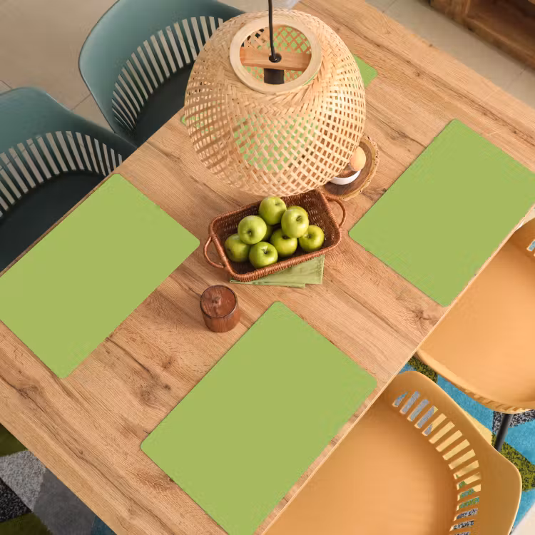 Lime - Glow - Groen Placemat vinyl groot 368 -zzsfeer5_Kitchenyeah-website