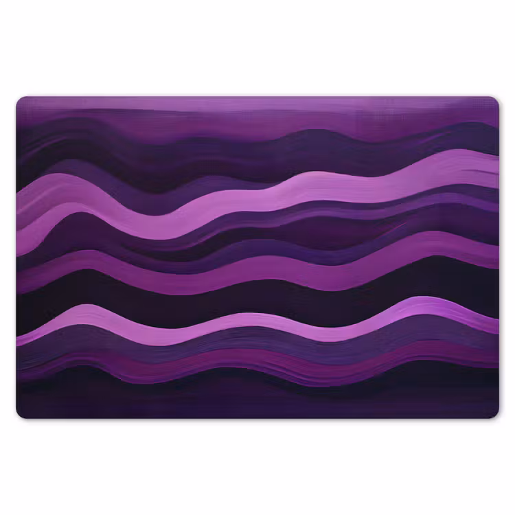 Lijnen - Golven - Paars - Abstract Placemat vinyl groot -zzsfeer1_Kitchenyeah-website
