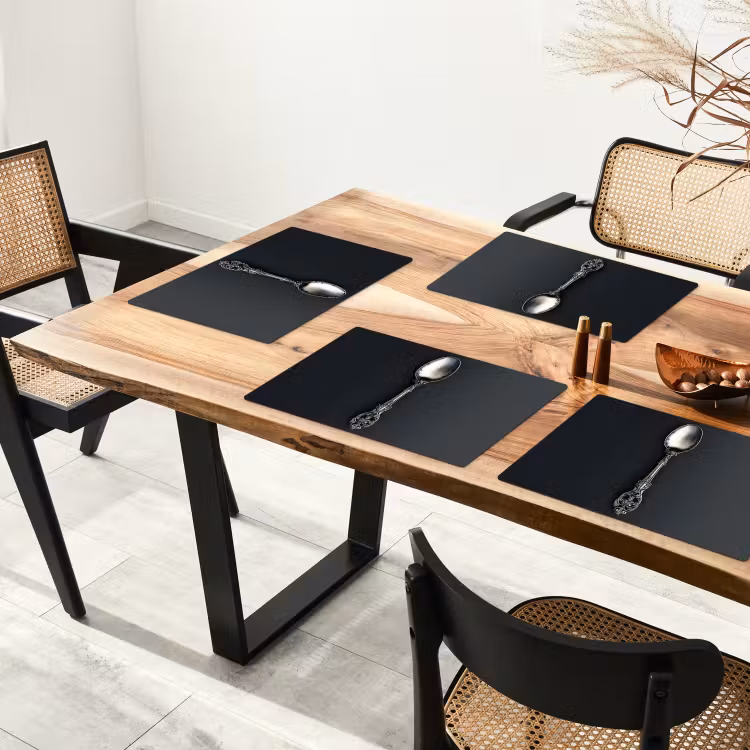 Lepel - Zilver - Metaal Placemat vinyl groot -zzsfeer4_Kitchenyeah-website