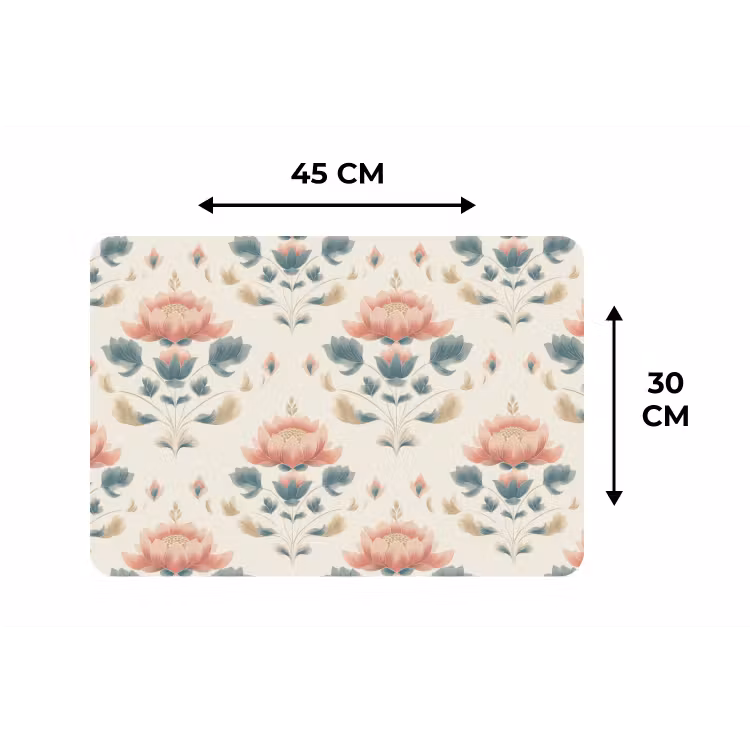 Lotus - Bloemen - Roze Placemat vinyl groot 368 -specs