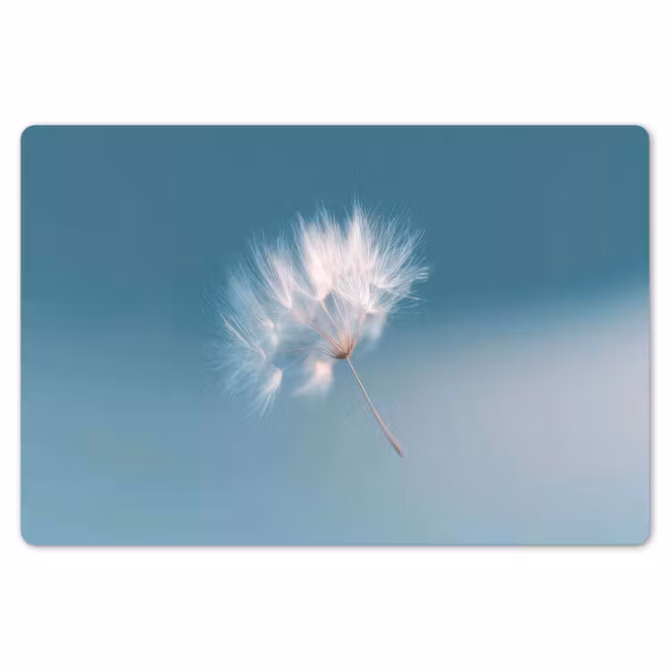 Paardenbloempluisje - Blauw - Lucht Placemat vinyl groot -zzsfeer1_Kitchenyeah-website