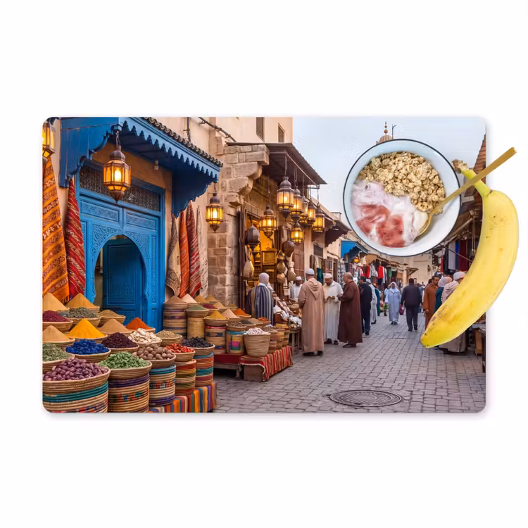 Tischset - 6 Stück - Markt – Orientalisch – Farbenfroh - Markt - Oosters - Kleurrijk Placemat vinyl groot