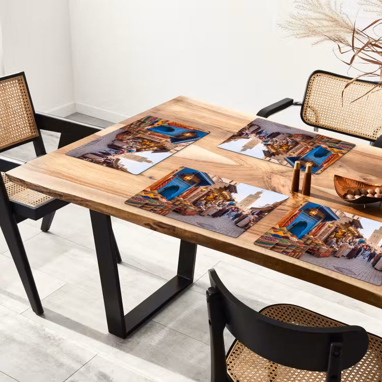 Tischset - 6 Stück - Markt – Orientalisch – Farbenfroh - Markt - Oosters - Kleurrijk Placemat vinyl groot