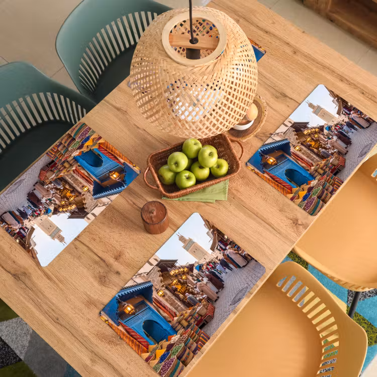 Tischset - 6 Stück - Markt – Orientalisch – Farbenfroh - Markt - Oosters - Kleurrijk Placemat vinyl groot
