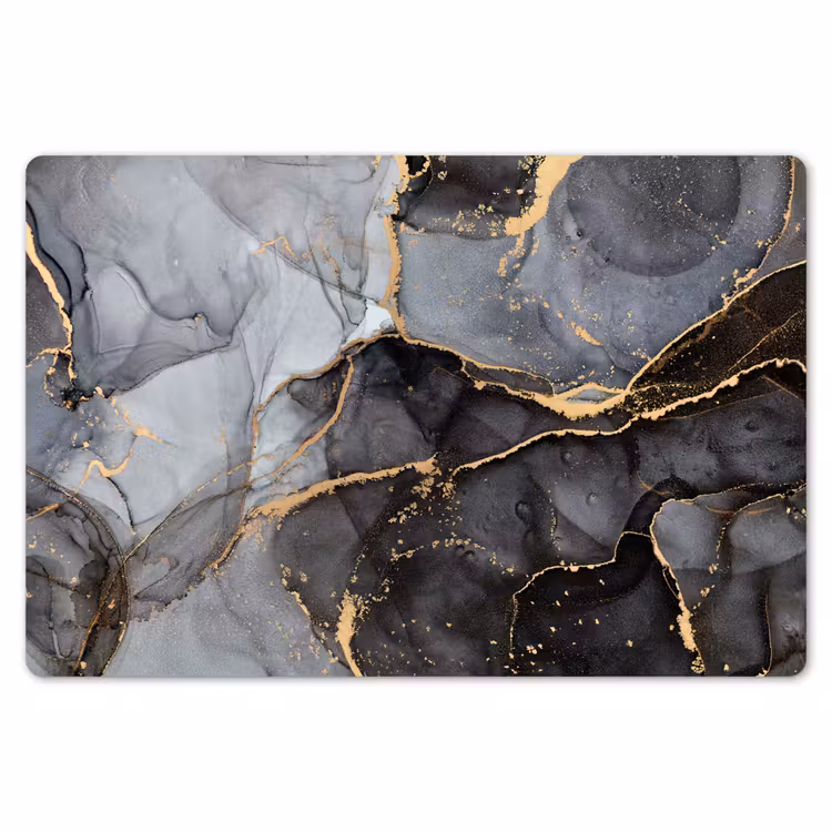 Marmer - Abstract - Goud - Grijs Placemat vinyl groot -zzsfeer1_Kitchenyeah-website