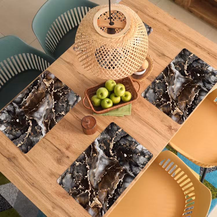 Marmer - Goud - Glitter - Luxe Placemat vinyl groot -zzsfeer5_Kitchenyeah-website