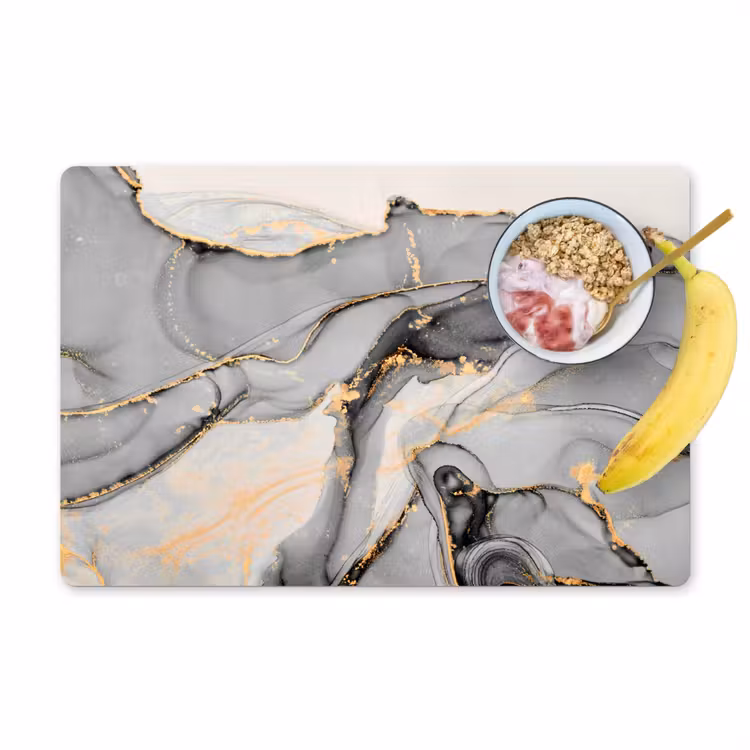 Marmer - Goud - Grijs Placemat vinyl groot -zzzproduct_Kitchenyeah-website