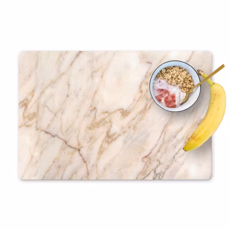 Marmer - Ader - Abstract - Wit - Goud Placemat vinyl groot -zzzproduct_Kitchenyeah-website