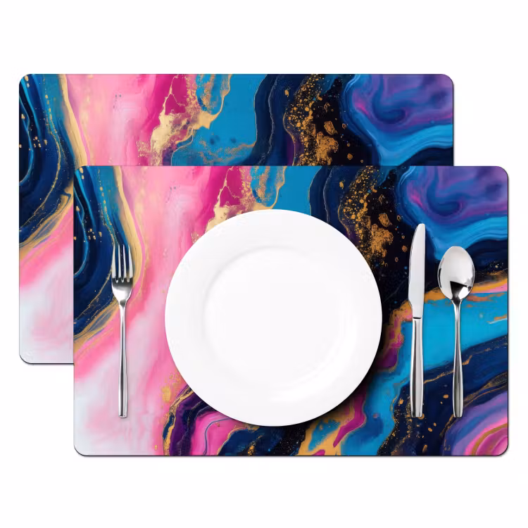 Marmer - Modern - Goud Placemat vinyl groot -zzsfeer2_Kitchenyeah-website