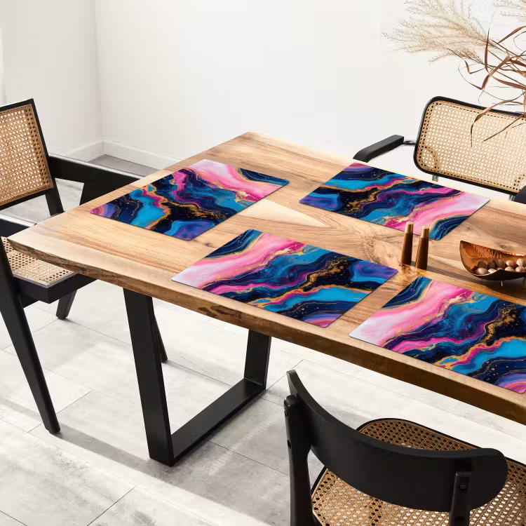 Marmer - Modern - Goud Placemat vinyl groot -zzsfeer4_Kitchenyeah-website