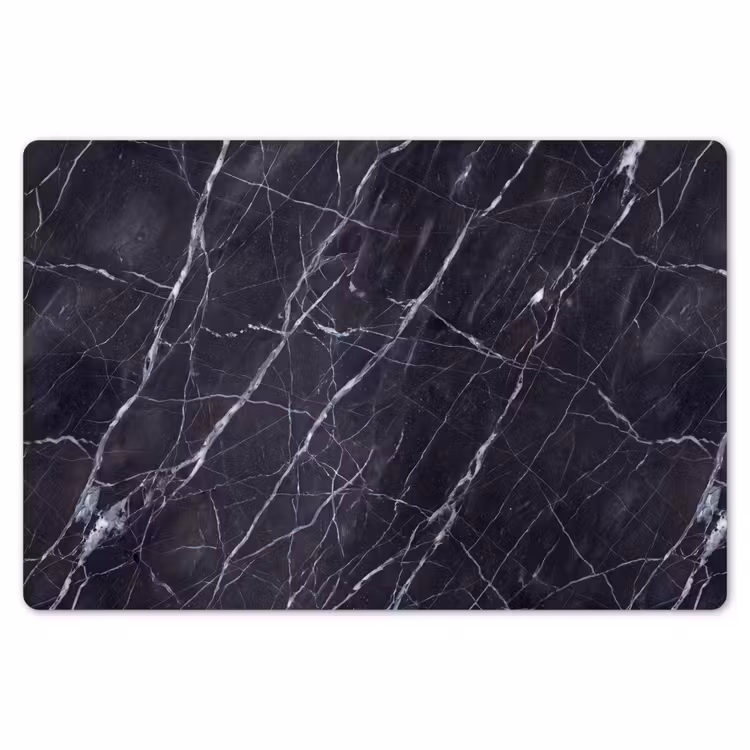 Marmer - Patroon - Modern - Zwart - Wit Placemat vinyl groot -zzsfeer1_Kitchenyeah-website