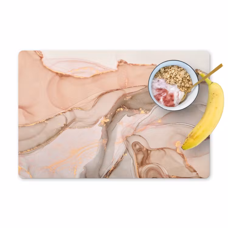 Marmer - Roze - Rosé Placemat vinyl groot -zzzproduct_Kitchenyeah-website
