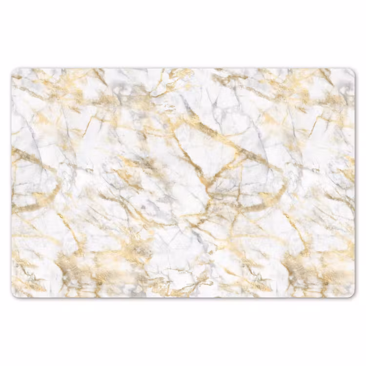 Marmer - Wit - Expressief - Goudaccenten Placemat vinyl groot 368 -zzsfeer1_Kitchenyeah-website
