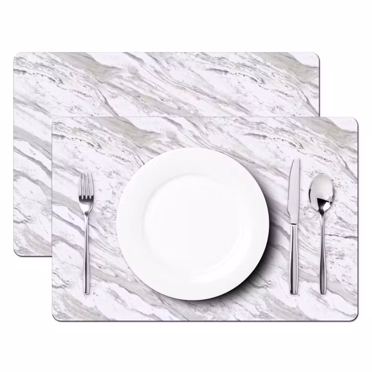 Marmer - Wit - Grijsgroen Placemat vinyl groot 368 -zzsfeer2_Kitchenyeah-website