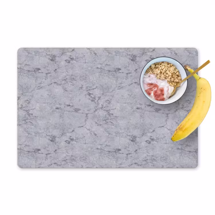 Marmerplaat - Patroon - Grijs Placemat vinyl groot 368 -zzzproduct_Kitchenyeah-website