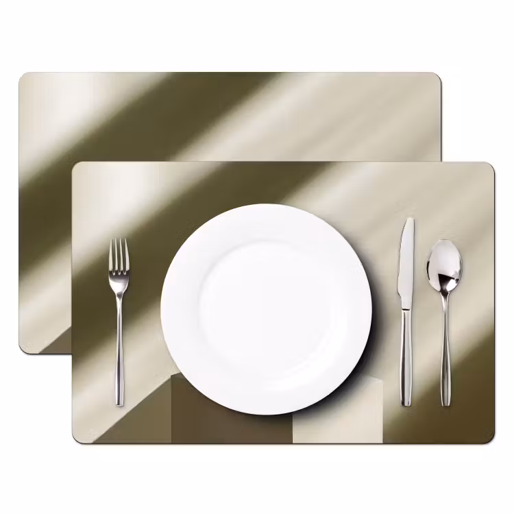 Matcha - Glas - Groen - Minimalistisch Placemat vinyl groot -zzsfeer2_Kitchenyeah-website