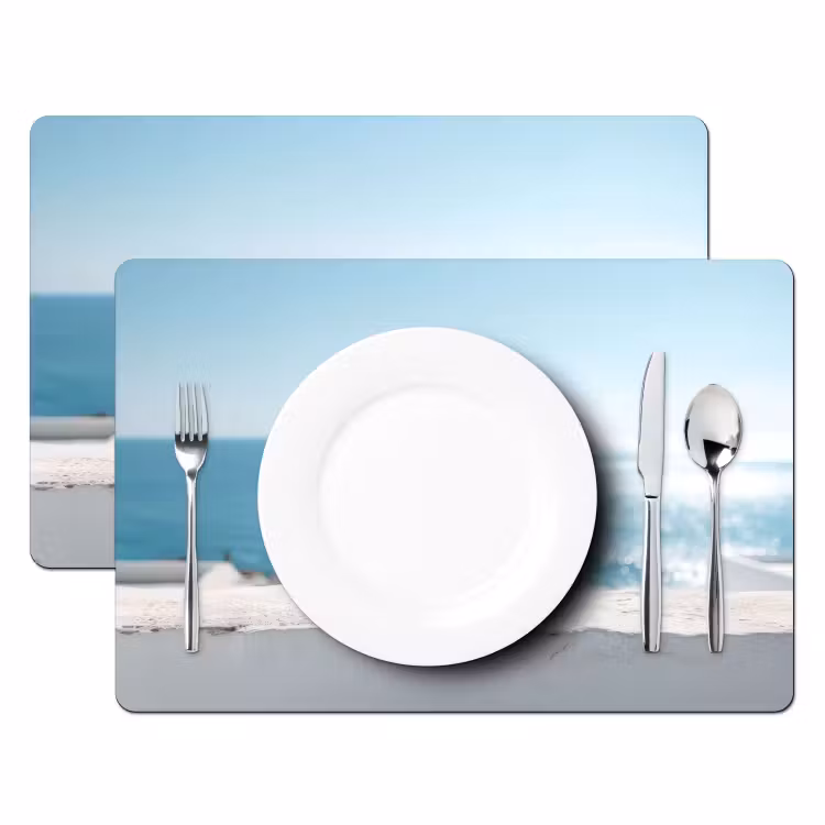 Zee - Koffiekopjes - Zomers Placemat vinyl groot -zzsfeer2_Kitchenyeah-website