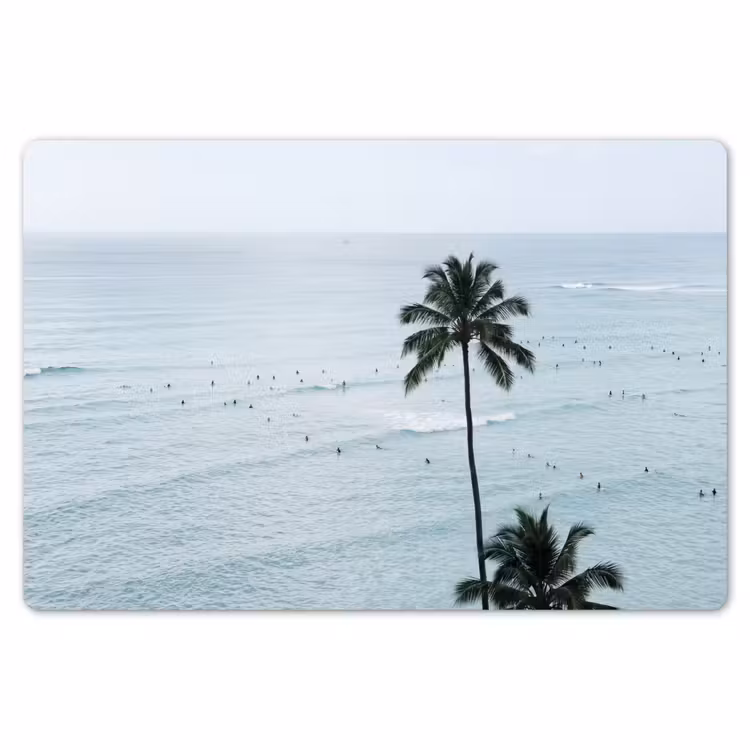 Oceaan - Palmbomen - Surfers Placemat vinyl groot -zzsfeer1_Kitchenyeah-website