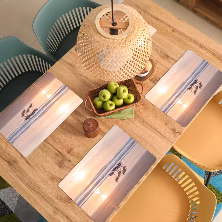 Zee - Vogels - Strand Placemat vinyl groot -zzsfeer5_Kitchenyeah-website