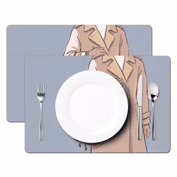 Mensen - Boodschappen - Stadsleven - Modern - Kleurrijk Placemat vinyl groot -zzsfeer2_Kitchenyeah-website